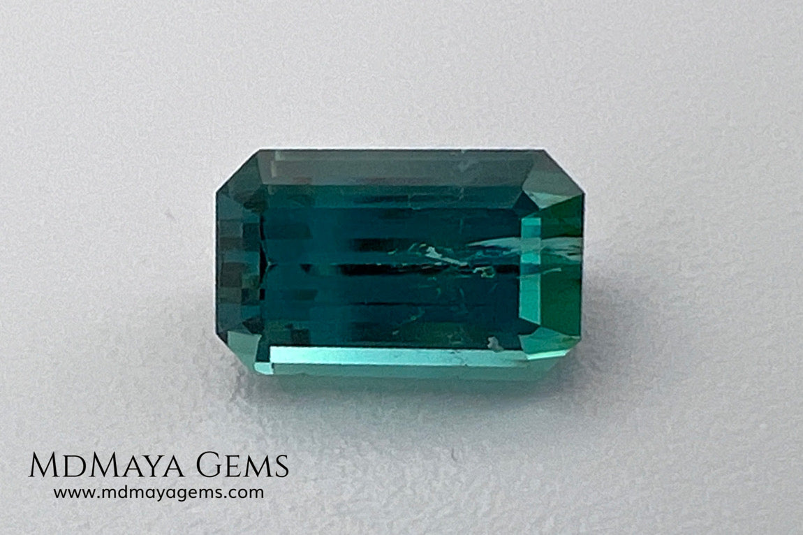 Bicolor Tourmaline 1.55 ct – Blue Green Afghan Gem
