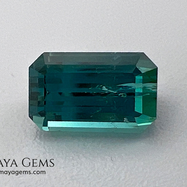 Bicolor Tourmaline 1.55 ct – Blue Green Afghan Gem