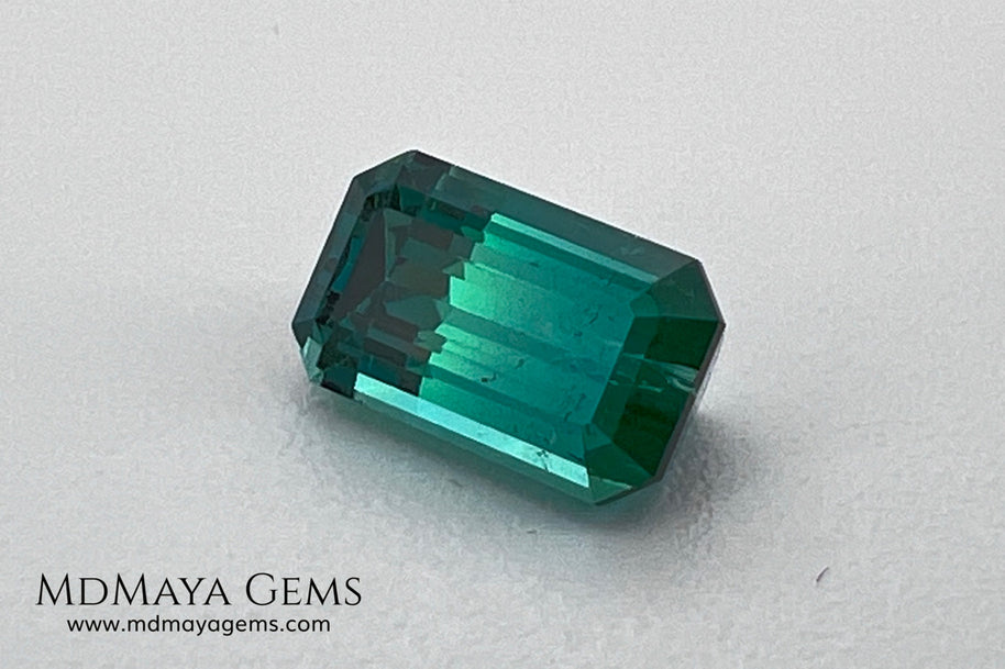 Bicolor Tourmaline 1.55 ct – Blue Green Afghan Gem