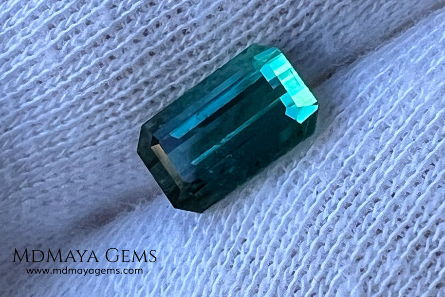 Bicolor Tourmaline 1.55 ct – Blue Green Afghan Gem