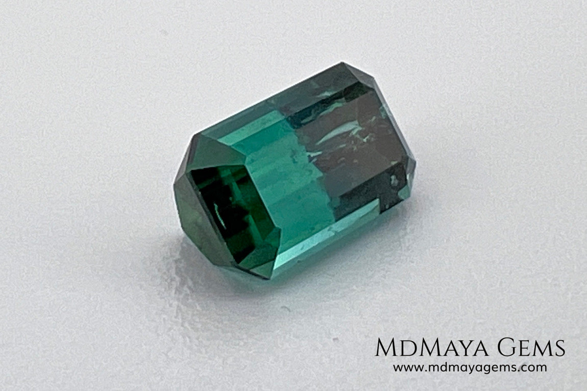 Bicolor Tourmaline 1.55 ct – Blue Green Afghan Gem