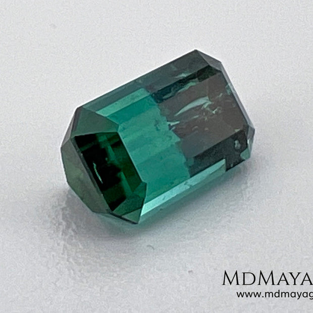 Bicolor Tourmaline 1.55 ct – Blue Green Afghan Gem