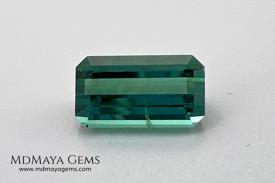 Natural Green Tourmaline 1.80 ct – Emerald Cut Afghan Gemstone