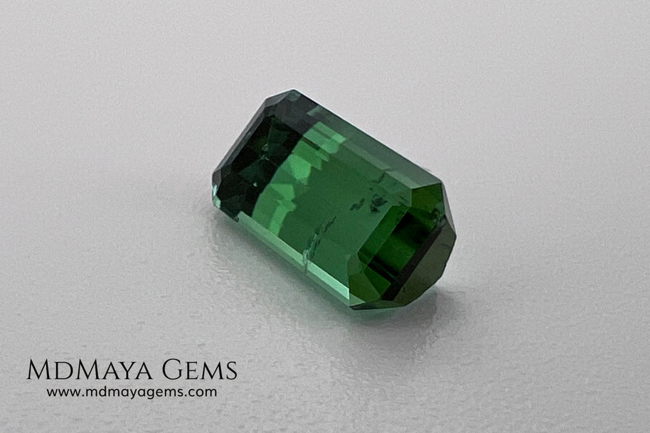 Natural Green Tourmaline 1.80 ct – Emerald Cut Afghan Gemstone