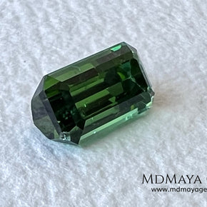 Natural Green Tourmaline 1.80 ct – Emerald Cut Afghan Gemstone