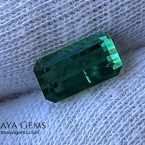 Natural Green Tourmaline 1.80 ct – Emerald Cut Afghan Gemstone