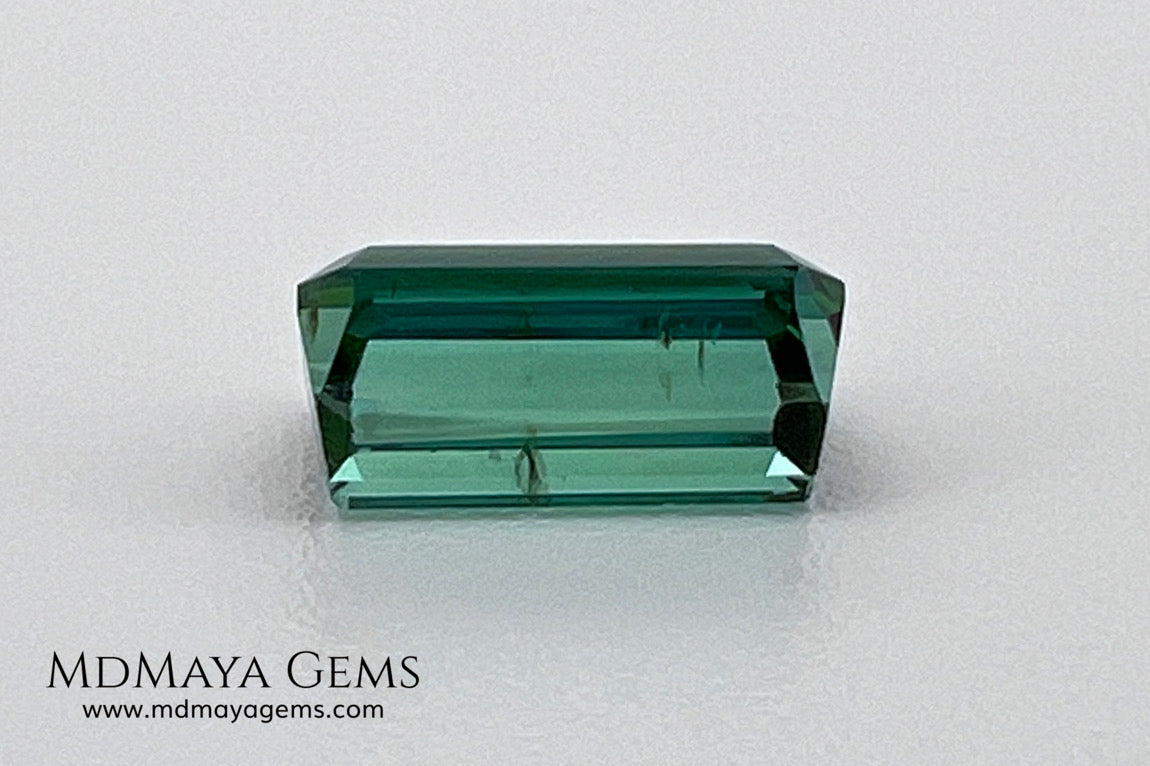 Natural Green Tourmaline 1.80 ct – Emerald Cut Afghan Gemstone