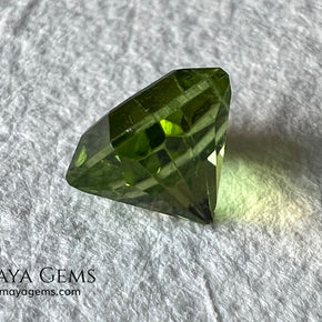 3.02 ct Octagon Peridot – Vivid Strongly Yellowish Green from Pakistan