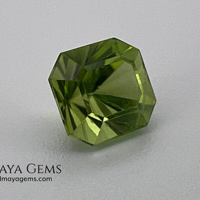 3.02 ct Octagon Peridot – Vivid Strongly Yellowish Green from Pakistan