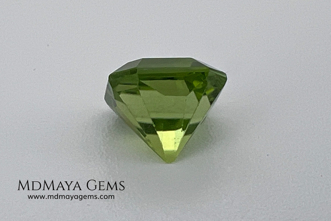 3.02 ct Octagon Peridot – Vivid Strongly Yellowish Green from Pakistan