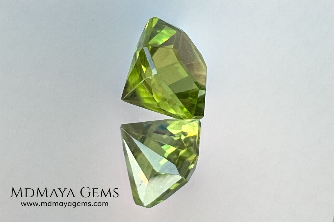 3.02 ct Octagon Peridot – Vivid Strongly Yellowish Green from Pakistan