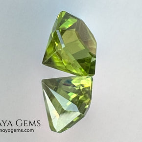 3.02 ct Octagon Peridot – Vivid Strongly Yellowish Green from Pakistan