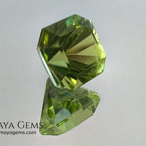 3.02 ct Octagon Peridot – Vivid Strongly Yellowish Green from Pakistan