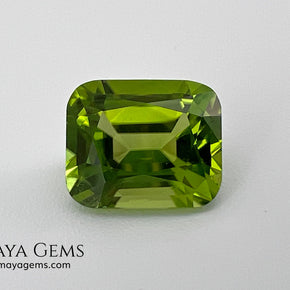 5.03 ct Cushion Cut Peridot – Natural Strongly Yellowish Green Gemstone from Pakistan