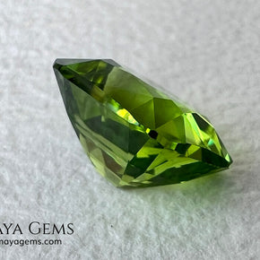 5.03 ct Cushion Cut Peridot – Natural Strongly Yellowish Green Gemstone from Pakistan
