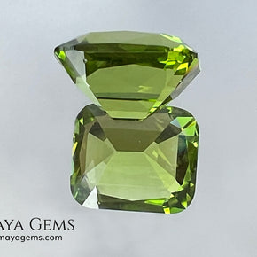 5.03 ct Cushion Cut Peridot – Natural Strongly Yellowish Green Gemstone from Pakistan