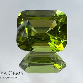 5.03 ct Cushion Cut Peridot – Natural Strongly Yellowish Green Gemstone from Pakistan