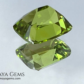 5.03 ct Cushion Cut Peridot – Natural Strongly Yellowish Green Gemstone from Pakistan