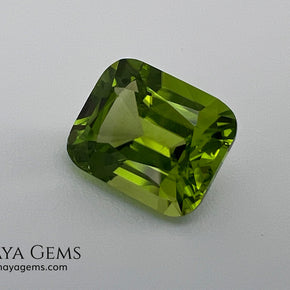 5.03 ct Cushion Cut Peridot – Natural Strongly Yellowish Green Gemstone from Pakistan