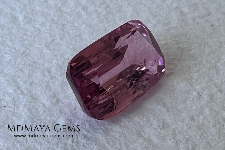 Pink Tourmaline 1.93 ct – Cushion Cut, Bright & Lively