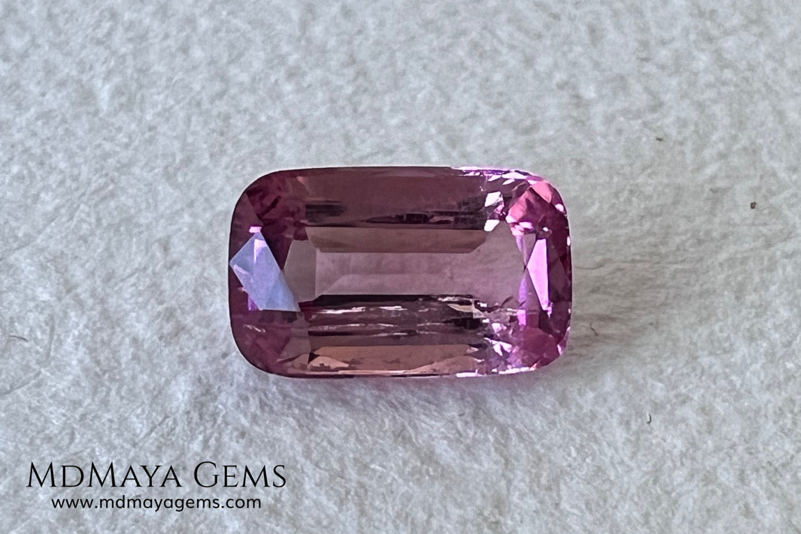 Pink Tourmaline 1.93 ct – Cushion Cut, Bright & Lively