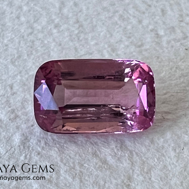 Pink Tourmaline 1.93 ct – Cushion Cut, Bright & Lively