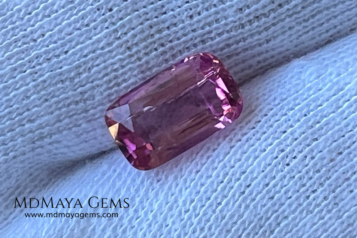Pink Tourmaline 1.93 ct – Cushion Cut, Bright & Lively