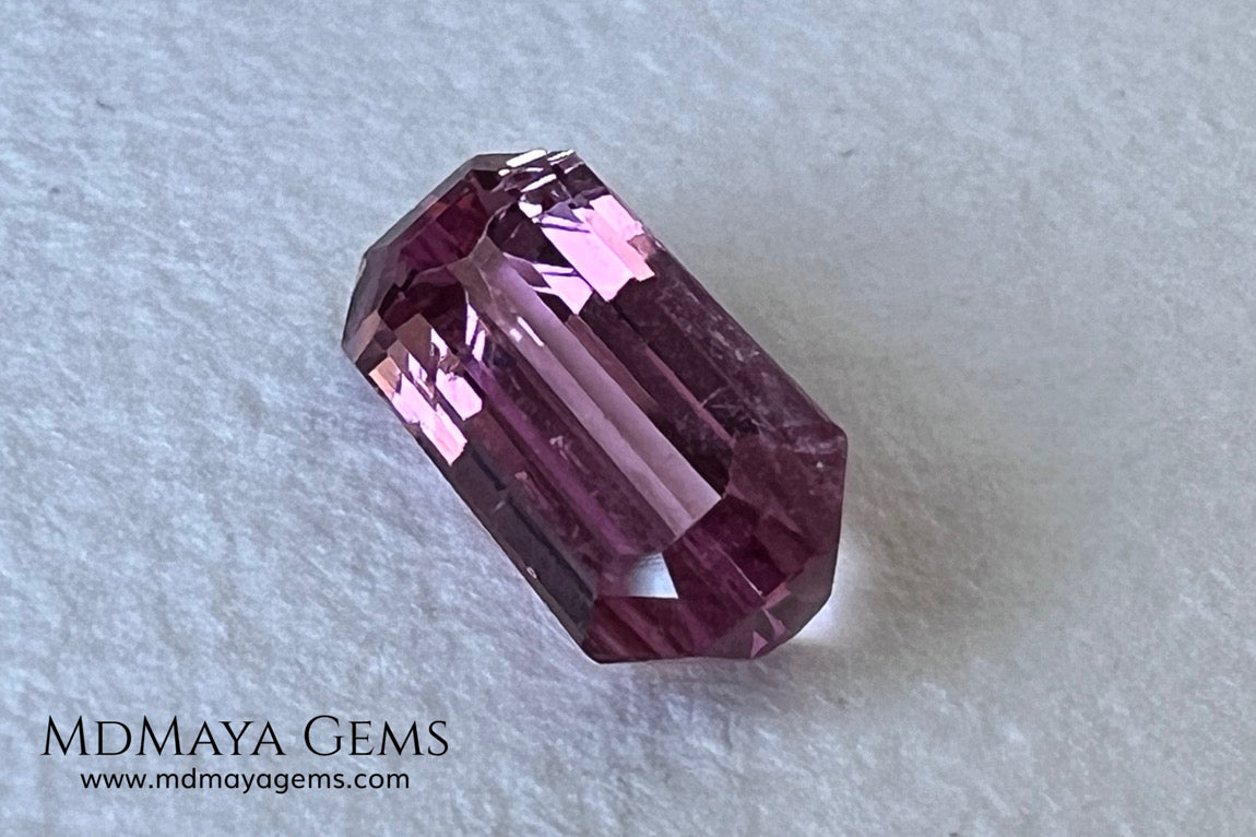 Red Tourmaline 1.69 ct – Light Red Octagon Elegance