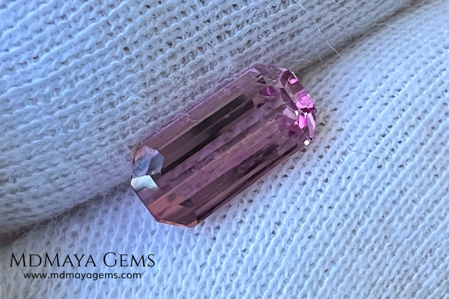 Red Tourmaline 1.69 ct – Light Red Octagon Elegance