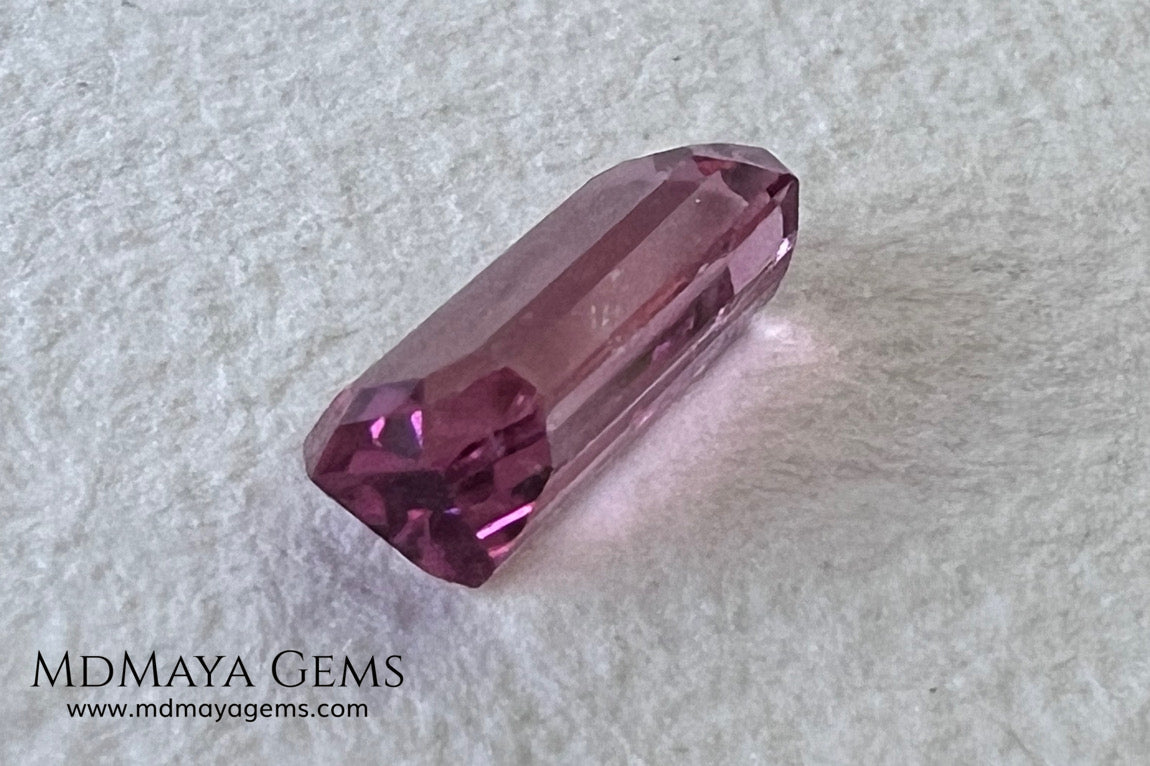Red Tourmaline 1.69 ct – Light Red Octagon Elegance