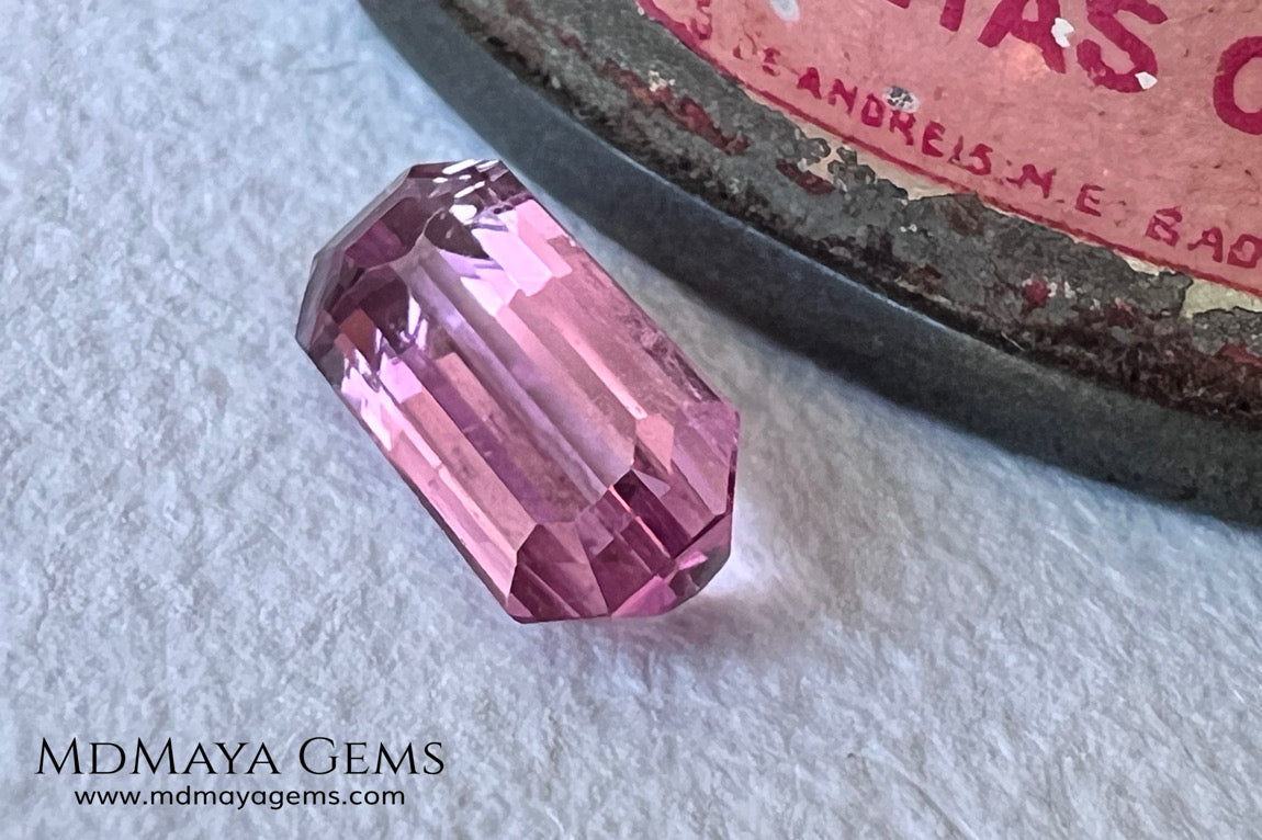 Red Tourmaline 1.69 ct – Light Red Octagon Elegance