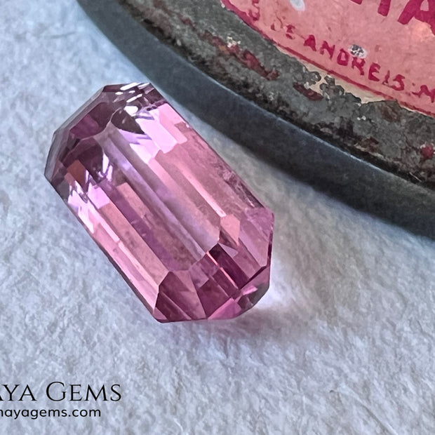 Red Tourmaline 1.69 ct – Light Red Octagon Elegance