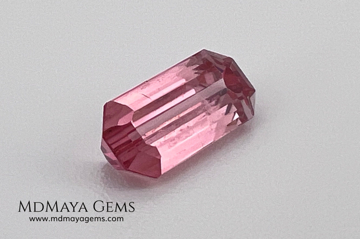 Red Tourmaline 1.69 ct – Light Red Octagon Elegance