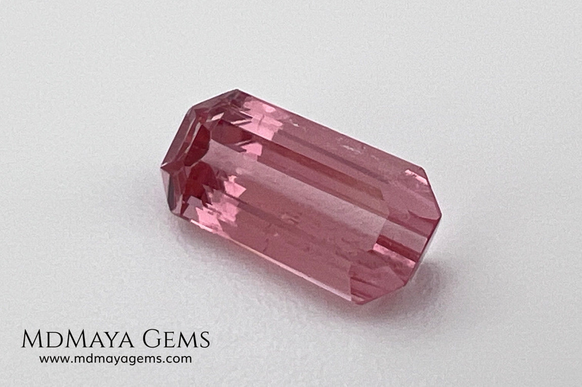 Red Tourmaline 1.69 ct – Light Red Octagon Elegance