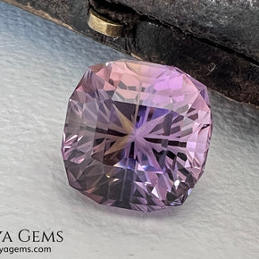 12.19 ct Fantasy Cut Ametrine – Natural Bicolor Quartz Gemstone