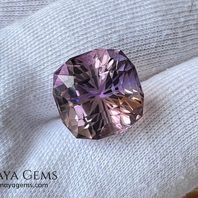 12.19 ct Fantasy Cut Ametrine – Natural Bicolor Quartz Gemstone