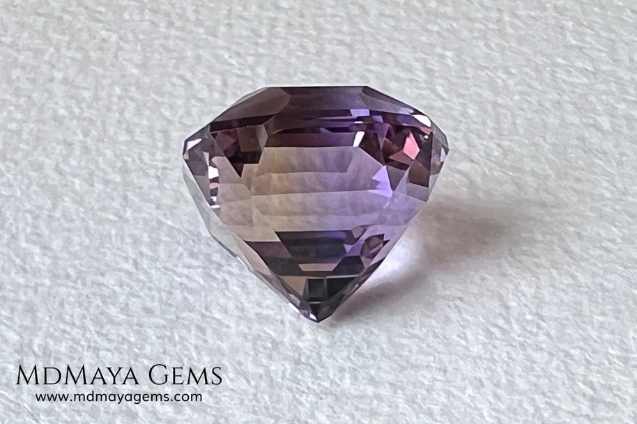12.19 ct Fantasy Cut Ametrine – Natural Bicolor Quartz Gemstone