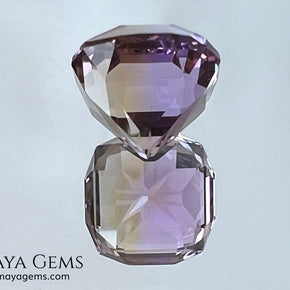 12.19 ct Fantasy Cut Ametrine – Natural Bicolor Quartz Gemstone