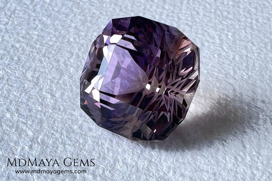 12.19 ct Fantasy Cut Ametrine – Natural Bicolor Quartz Gemstone