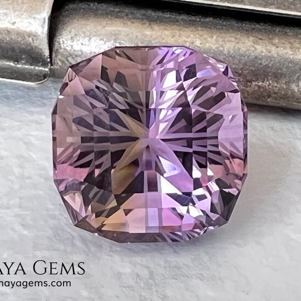 12.19 ct Fantasy Cut Ametrine – Natural Bicolor Quartz Gemstone