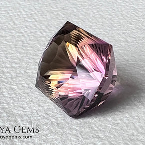 12.56 ct Fantasy Cut Ametrine – Natural Bicolor Quartz Gemstone