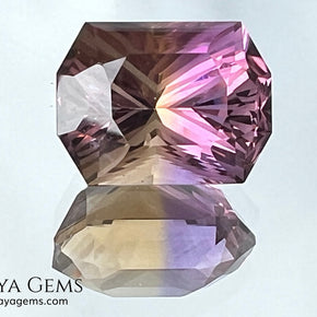 12.56 ct Fantasy Cut Ametrine – Natural Bicolor Quartz Gemstone