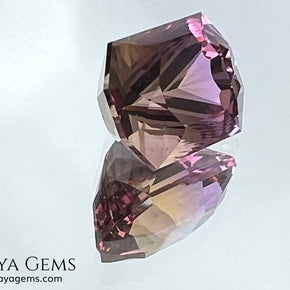12.56 ct Fantasy Cut Ametrine – Natural Bicolor Quartz Gemstone
