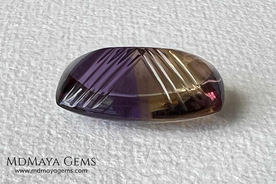 Fine 19.14 ct Fantasy Cut Ametrine – Natural Bicolor Quartz