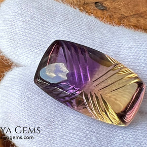 Fine 19.14 ct Fantasy Cut Ametrine – Natural Bicolor Quartz