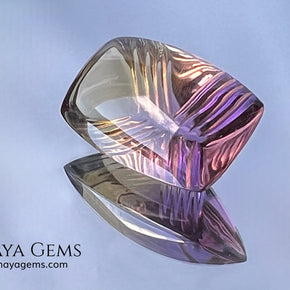 Fine 19.14 ct Fantasy Cut Ametrine – Natural Bicolor Quartz