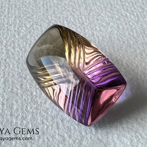 Fine 19.14 ct Fantasy Cut Ametrine – Natural Bicolor Quartz