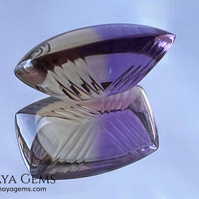Fine 19.14 ct Fantasy Cut Ametrine – Natural Bicolor Quartz