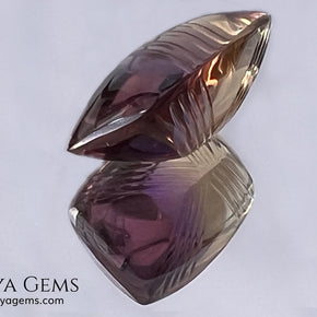Fine 19.14 ct Fantasy Cut Ametrine – Natural Bicolor Quartz