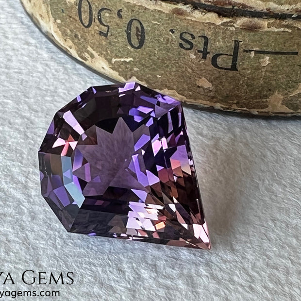 7.77 ct Fantasy Cut Ametrine – Natural Bicolor Quartz Gemstone